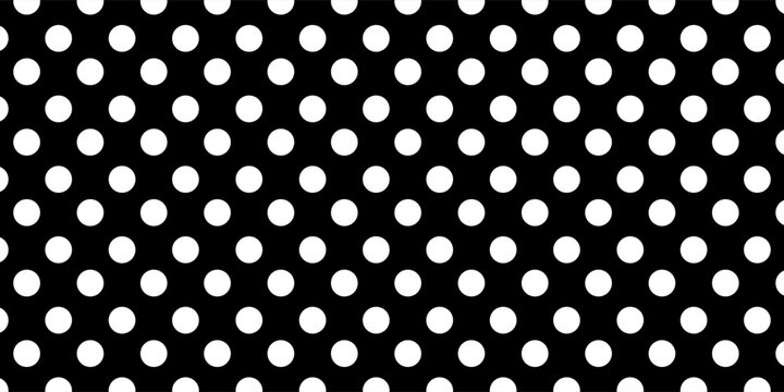 Black and white polka dot pattern. polka dot wave background vector