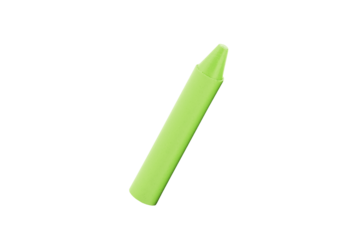 Single Lime Green Crayon for Artistic Expression, School Supplies, and Unleashing Children's Imagination