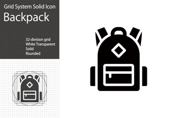 A simple icon representing a backpack or knapsack