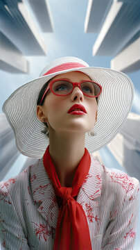 Surreale Fashion und Portr&auml;ts mit klarer Bildsprache, starken Farben und grafischer Komposition. Die Kollektion verbindet Mode, Design und visuelle Irritation zu zeitgem&auml;&szlig;en Editorial-Motiven.