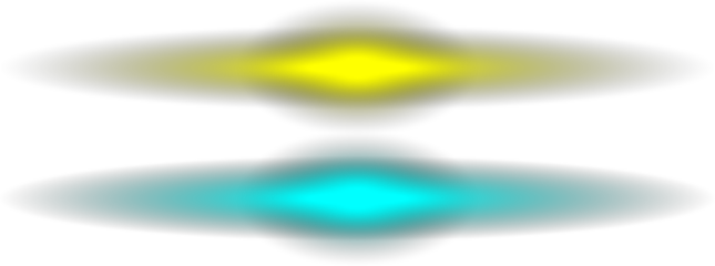 Abstract neon glow light effects on black background featuring yellow and cyan luminous beams. Perfect for futuristic design, digital effects, overlays, UI elements, and creative backgrounds.