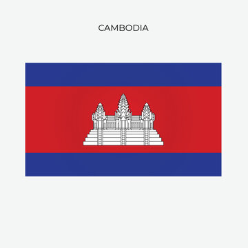 cambodia flag illustration