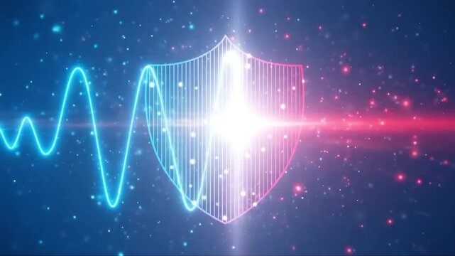 Cyber security shield protecting against malicious laser beams in space
