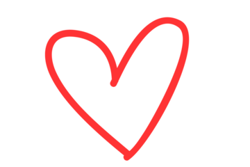Simple red heart illustration