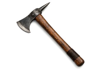 Vintage Boarding Axe Isolated on White Background &ndash; Professional Product Photo