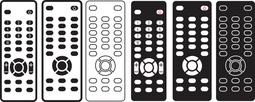 remote control icon. Television control by remote. Electronic device. Smart Remote Control Icon. Using tv control sign. Tv keypad business concept. Remote Control Icon Outline Vector Illustration