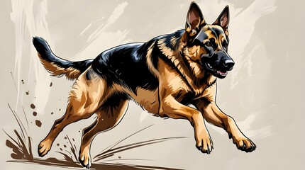 portrait of a german shepherd