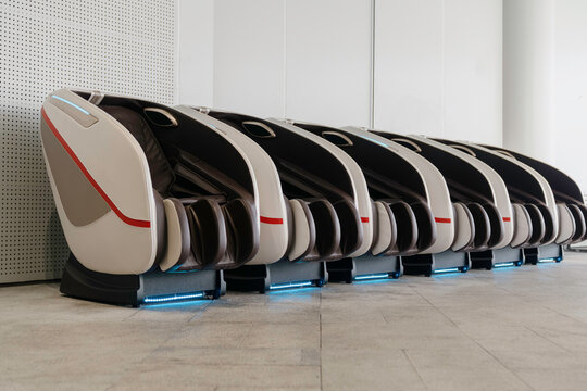 Massage chairs at the airport