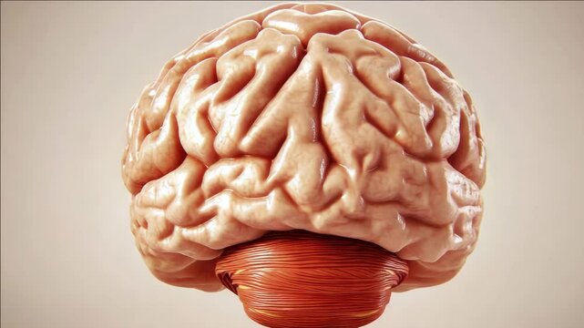 Medical of brain with neuron, anatomy and science concept