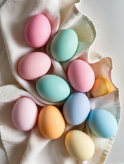 Happy Easter greeting card with spring Easter background