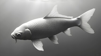 fish on a white background