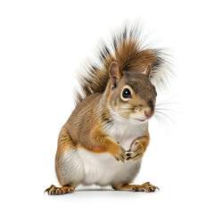 Fototapeta premium Red-tailed squirrel wildlife animal portrait