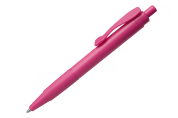 Pink ballpoint pen pink pen writing instrument office supply isolated on a transparent background