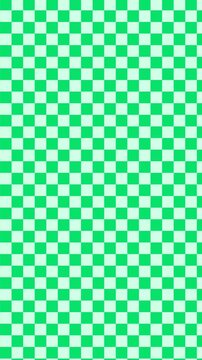 Cute aesthetic soft green checkered pattern vertical abstract background animation