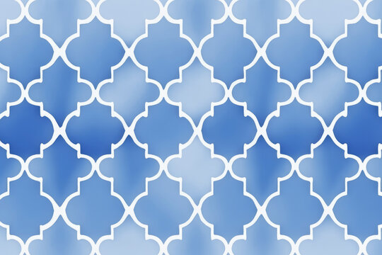 Blue Moroccan Ogee Tile Mosaic