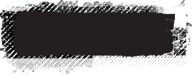 Obraz na płótnie Canvas Glitch distorted grange shape . Noise grungy logo . Trendy defect error shapes . Glitched frame .Grunge textured . Distressed effect .Vector shapes 