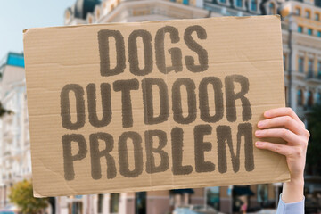 "Dogs Outdoor Problem" Loose animals disrupt public spaces. PET. STREET. ISSUE. LOOSE. WILD.