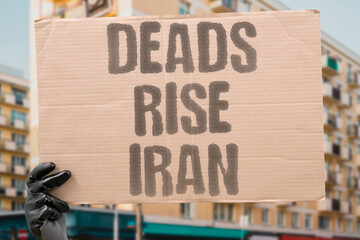 "Deads Rise Iran" Mounting fatalities shock international observers. DEATH. TOLL. IRAN. FATAL. LOST.