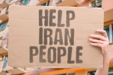 "Help Iran People" Humanitarian assistance reaches affected regions. AID. HELP. CARE. RELIEF. IRAN.
