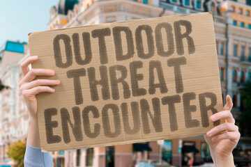 "Outdoor Threat Encounter" Street encounters require vigilant awareness. STREET. RISK. OUTDOOR. SAFE. AWARE.