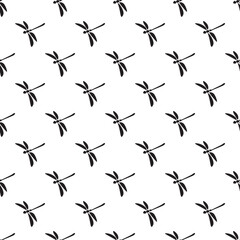 seamless dragonfly pattern for background, greeting card, packaging, texture, fabric pattern, wallpaper, wall decoration