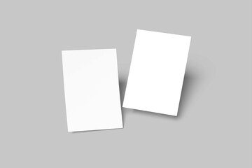Fototapeta premium A4 Flyer Mockup Design Blank