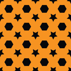 seamless pattern of stars and polygons for background, greeting card, packaging, texture, fabric pattern, wallpaper, wall decoration
