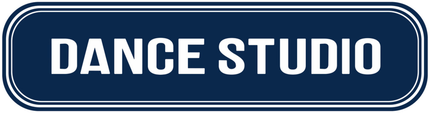 door sign that says dance studio