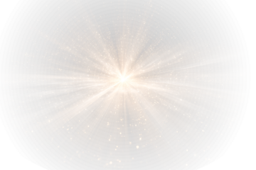 Glowing Light Star Energy Beam with Flash Effect