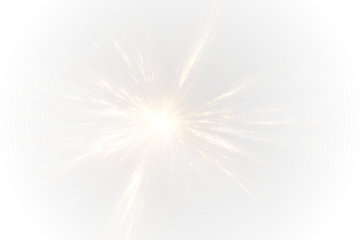 Bright Glow Light Flash with Radiant Optic Beam