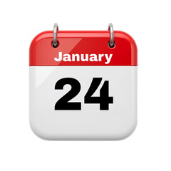 Fototapeta premium January - 24 calendar