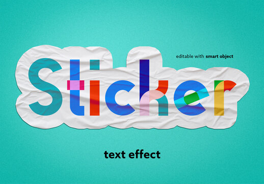 Sticker Text Effect