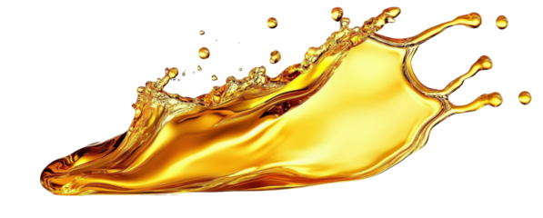 Golden Liquid Splash with Dynamic Motion