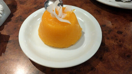 Quindim - traditional portuguese sweet 