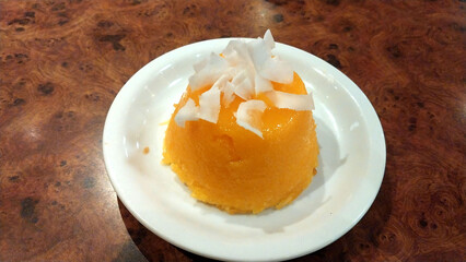 Quindim - traditional portuguese sweet 