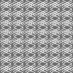 Seamless abstract monochrome pattern of light gray on dark gray background 