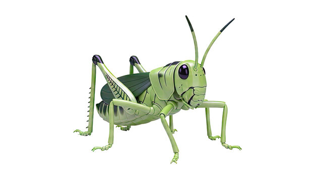 Green Grasshopper Illustration