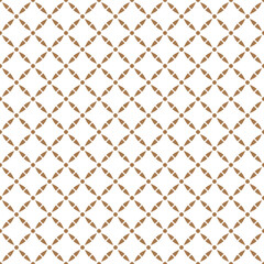 Fototapeta premium Minimalist Geometric Tile Pattern with Brown Circle and Dash on White