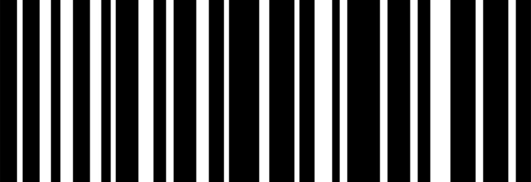A black and white barcode on a plain white background