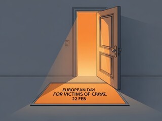 Open Door with Golden Light Symbolizing New Beginning After Crime