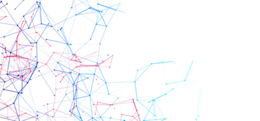 Abstract digital technology hi-tech futuristic blue white background, cyber information communication, innovation future tech data, internet network connection, Ai big data lines dots, circuit vector