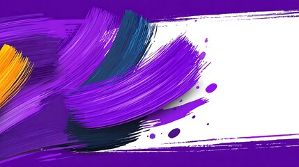 Lavender Acrylic Paint Texture on White Wooden Background