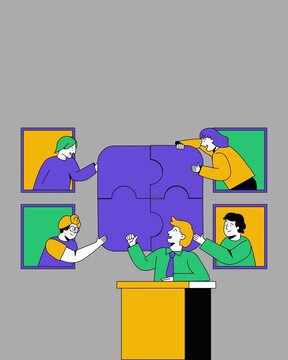 a team with good cooperation