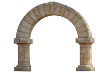Stone archway isolated ancient isolated on a transparent background