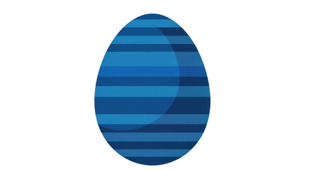 Blue striped oval stripes pattern isolated on a transparent background