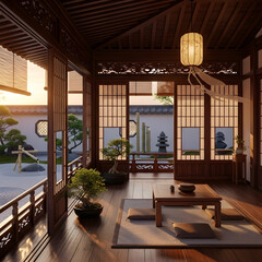 Japanese interior room style 