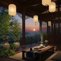 Japanese interior room style 