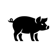 Fototapeta premium vector illustration of a pig