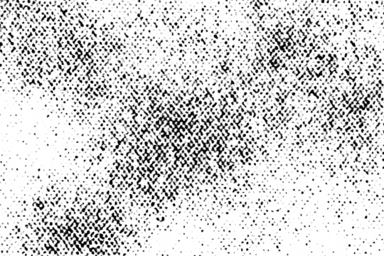 Halftone texture with a diagonal flow of scattered and clustered black dots fading across a transparent background. - Powered by Adobe