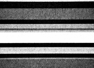 PNG with alpha transparency: black halftone dots and solid horizontal bands forming bold stripe rows. High-contrast raster overlay for masking, compositing, backgrounds, and print textures.